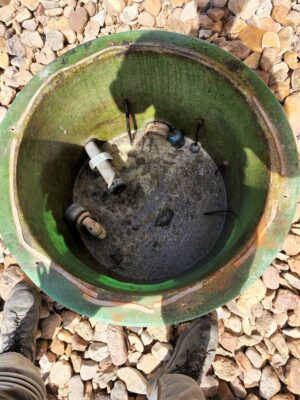 Residential Septic System Under Stone